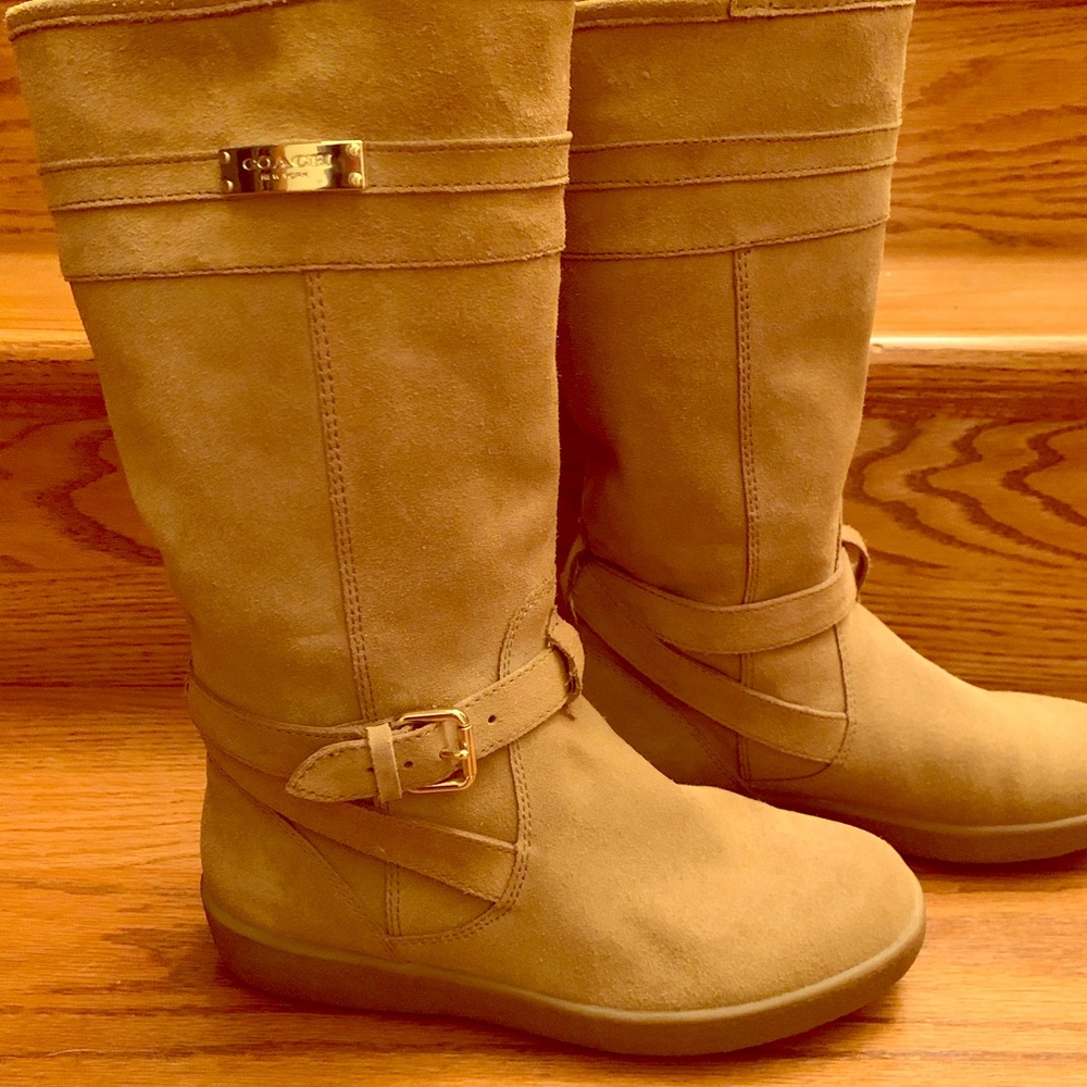Coach Suede Leather Boots